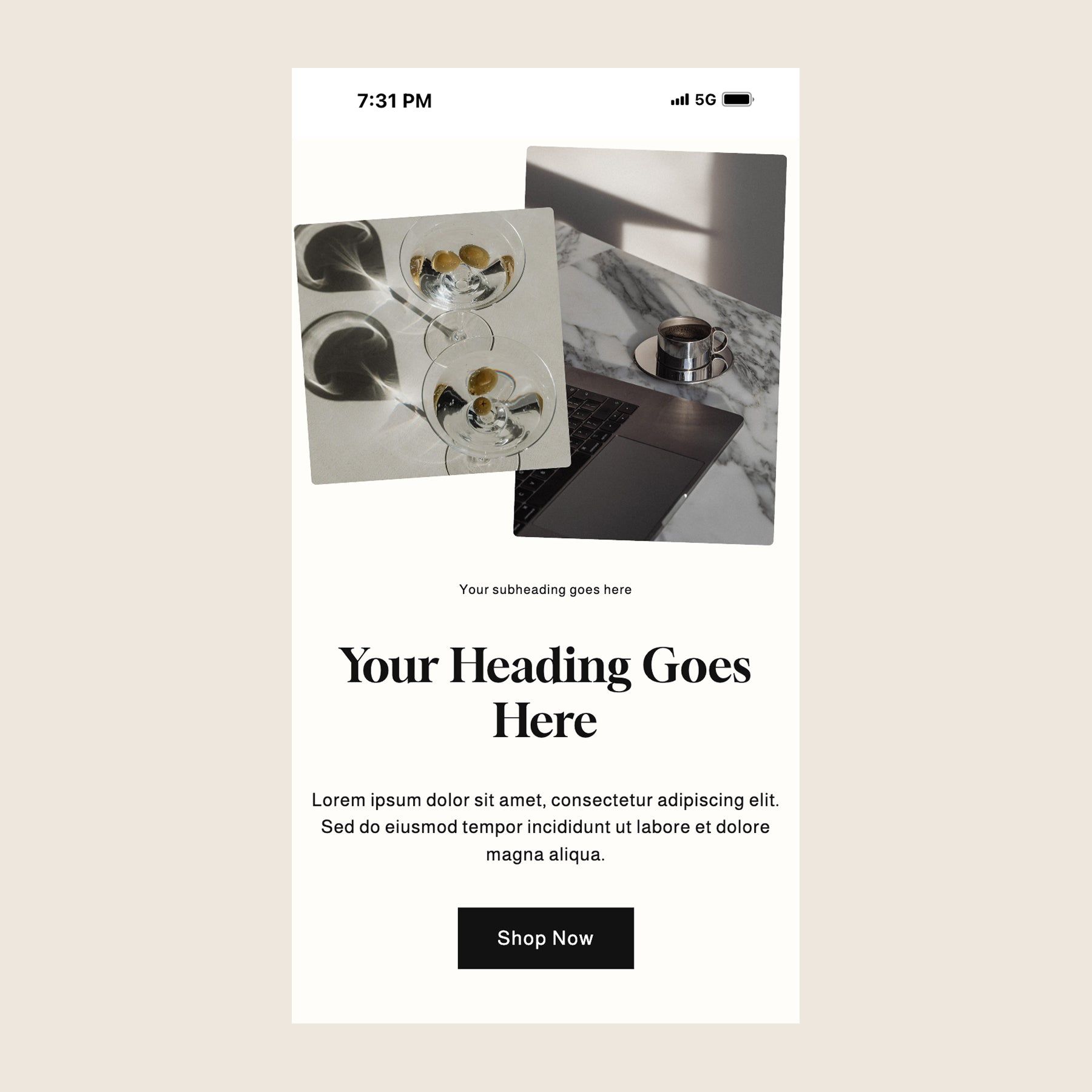 Image Cards and Text