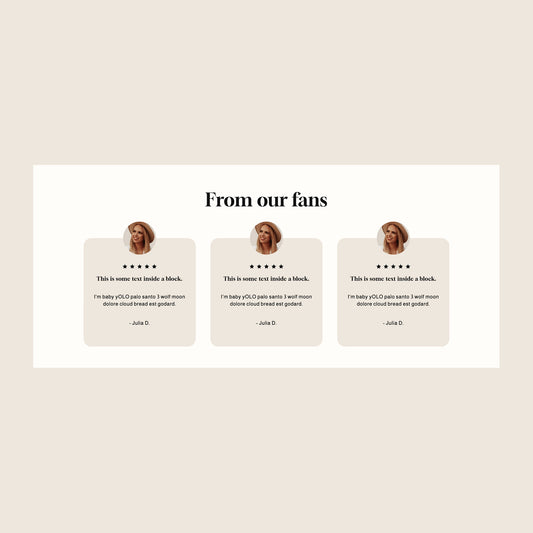 3 Testimonials