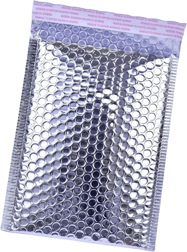 Silver bubble mailer