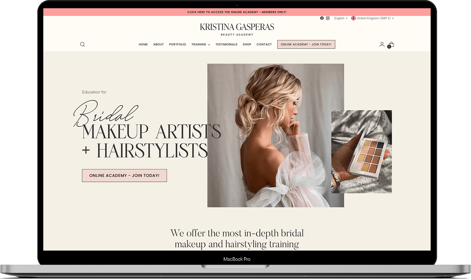 Kristina Gasperas Academy portfolio piece